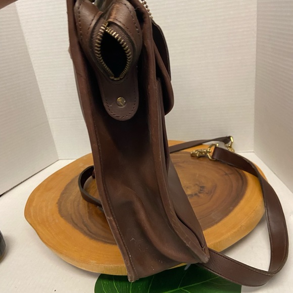 COACH Unisex All Leather Briefcase Lap Top Bag w/ Shoulder strap - Picture 7 of 16